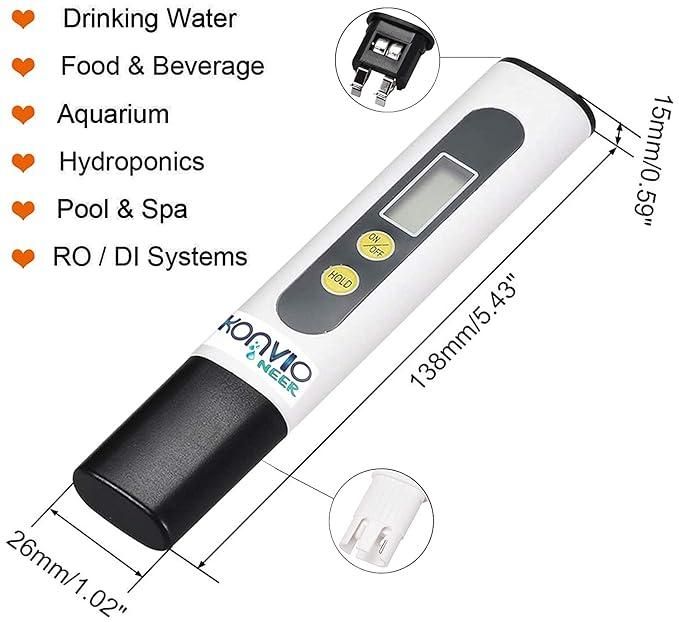 ShoppyNow™ AquaMetrics Digital TDS Meter