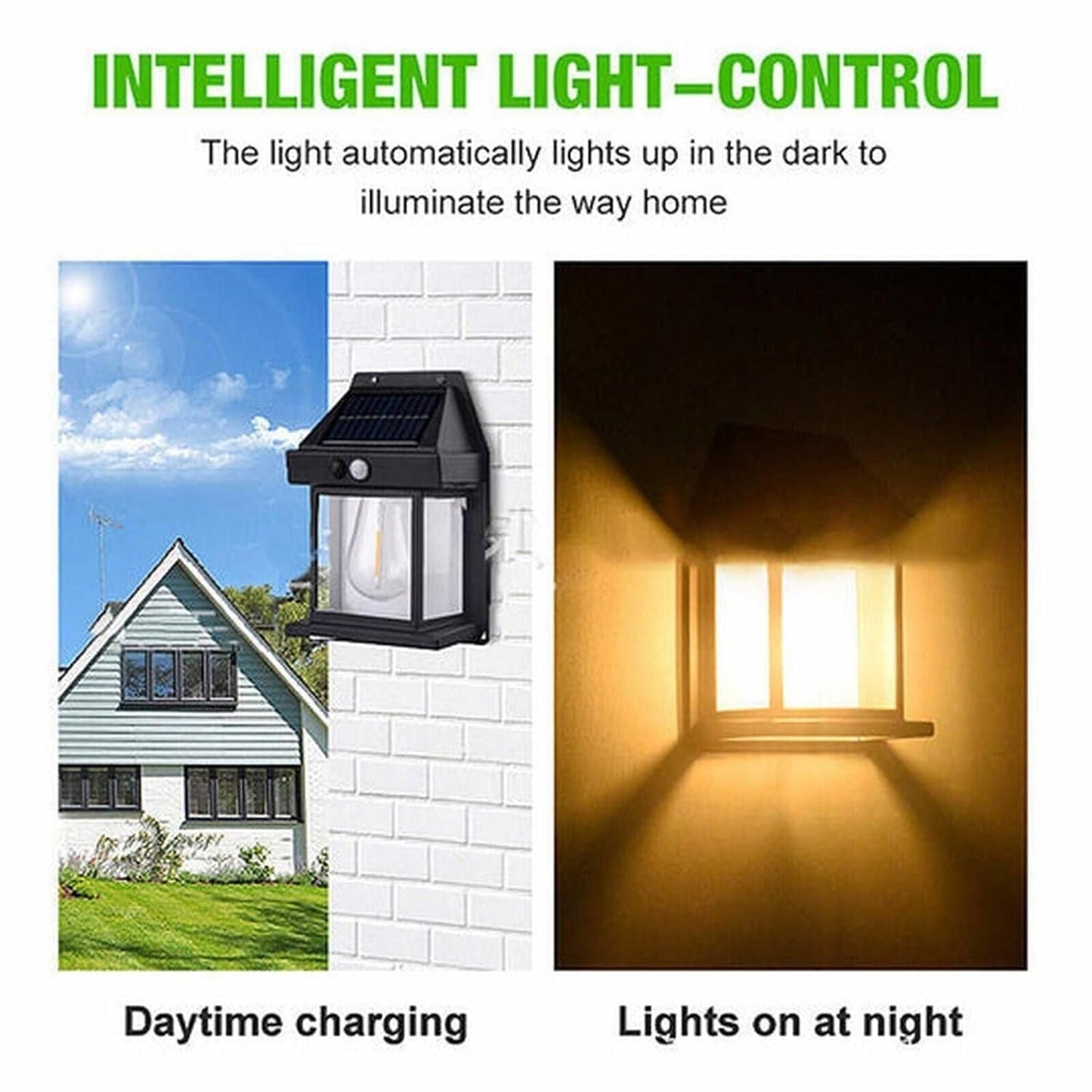 ShoppyNow™ SolarGlow Outdoor Wall Lantern Lamp