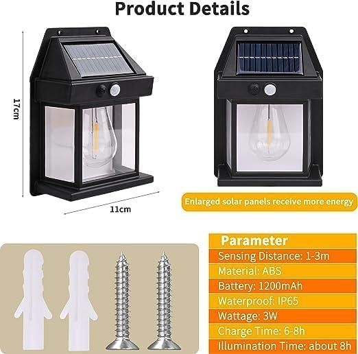 ShoppyNow™ SolarGlow Outdoor Wall Lantern Lamp