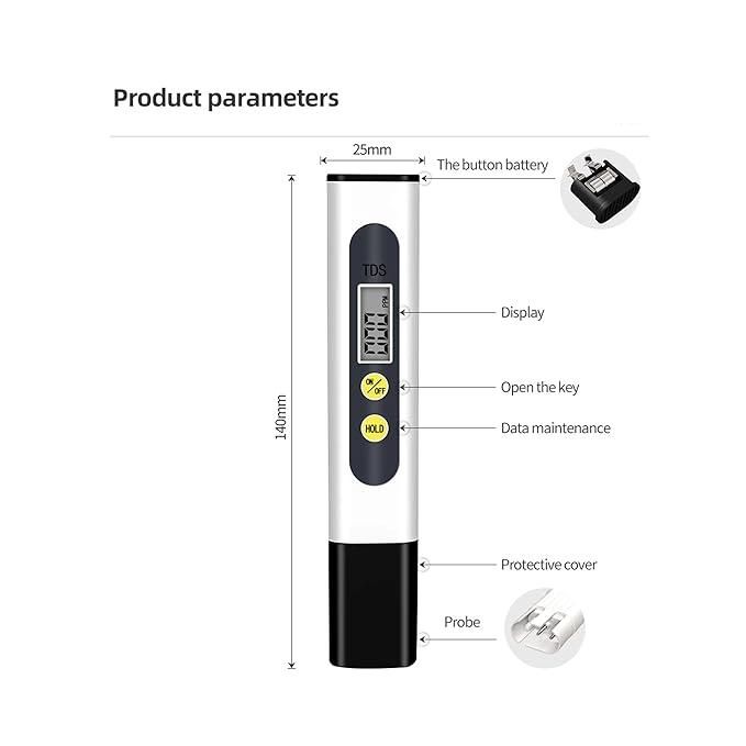 ShoppyNow™ AquaMetrics Digital TDS Meter