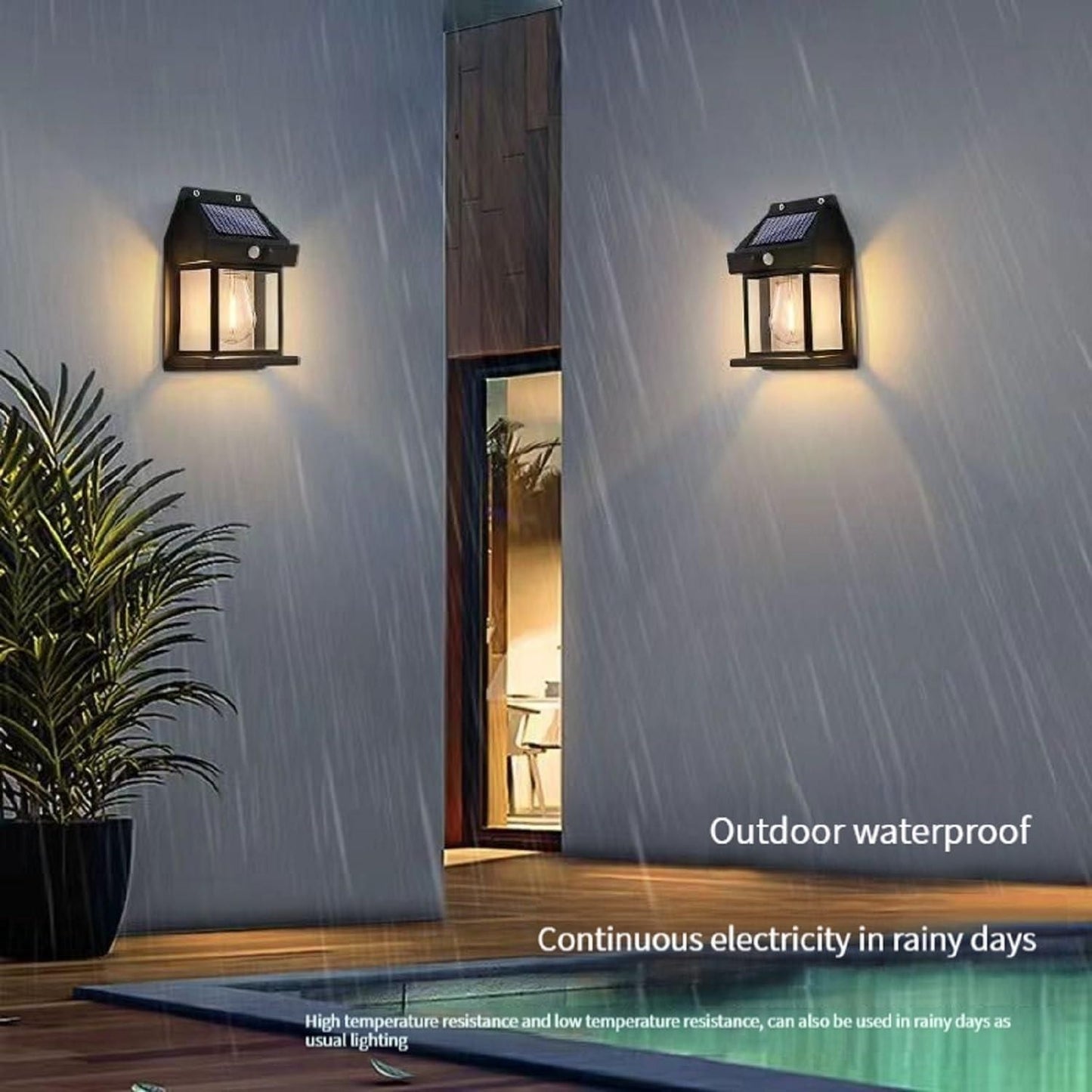 ShoppyNow™ SolarGlow Outdoor Wall Lantern Lamp