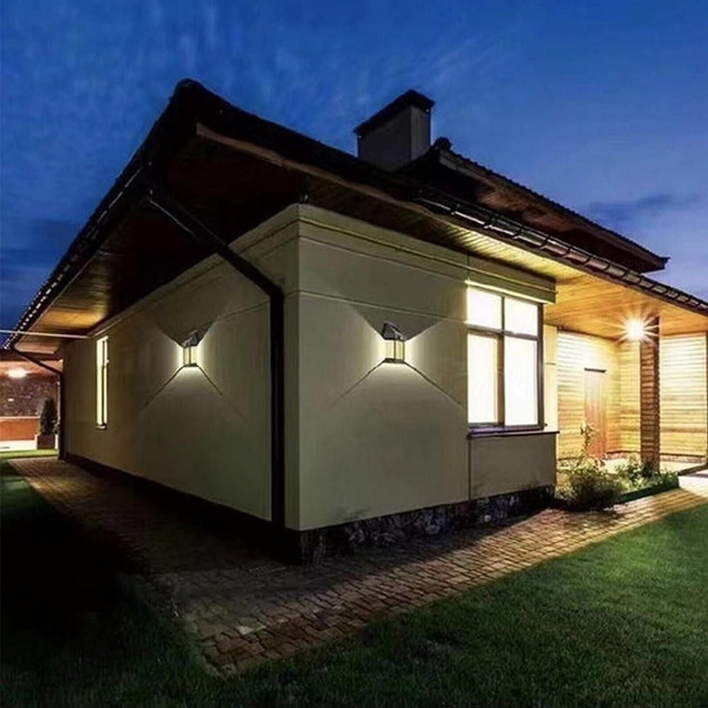 ShoppyNow™ SolarGlow Outdoor Wall Lantern Lamp