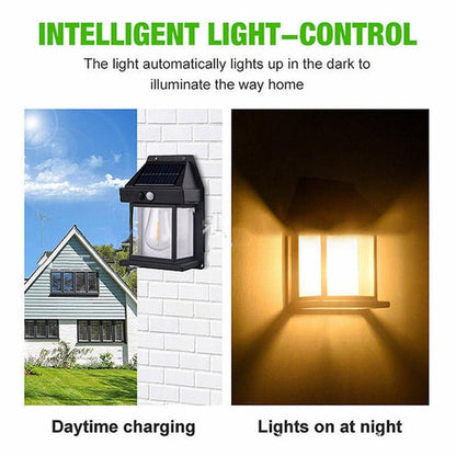 ShoppyNow™ SolarGlow Outdoor Wall Lantern Lamp
