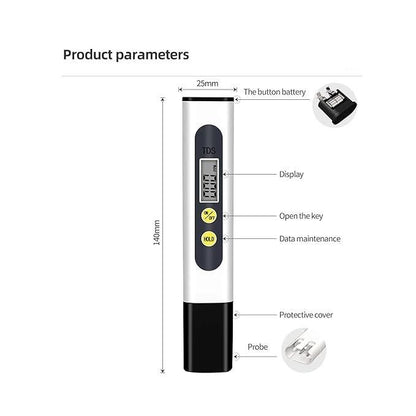 ShoppyNow™ AquaMetrics Digital TDS Meter