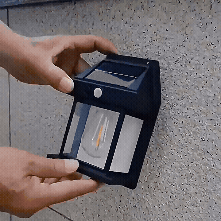 ShoppyNow™ SolarGlow Outdoor Wall Lantern Lamp